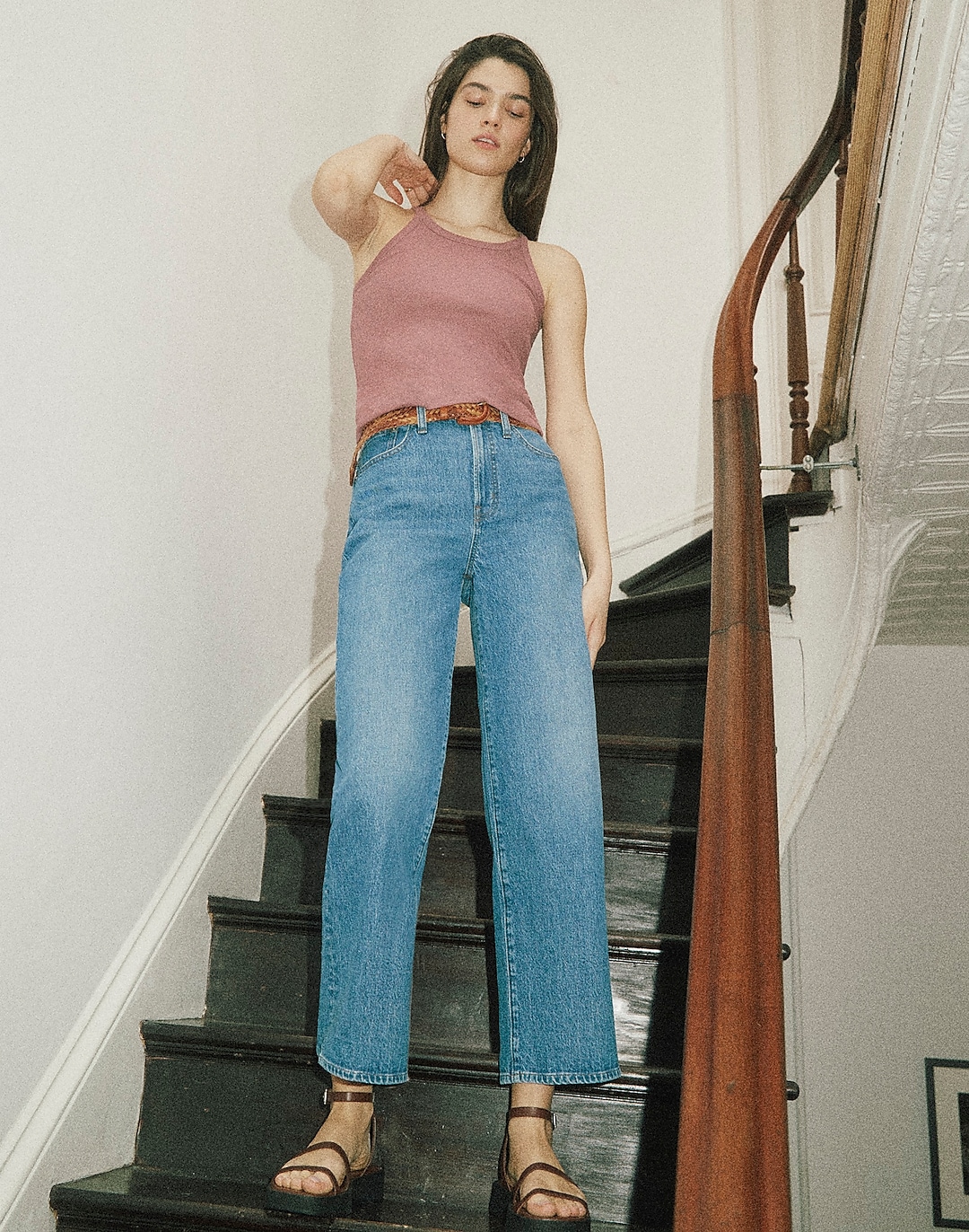 The Taller Perfect Vintage Wide-Leg Crop Jean in Cresslow Wash | Madewell