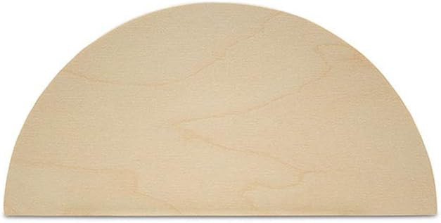 Half Circle Cutouts 6 inch, Pack of 25 Semicircle Wooden Cutouts for Crafts, Wood Signs & Unfinis... | Amazon (US)