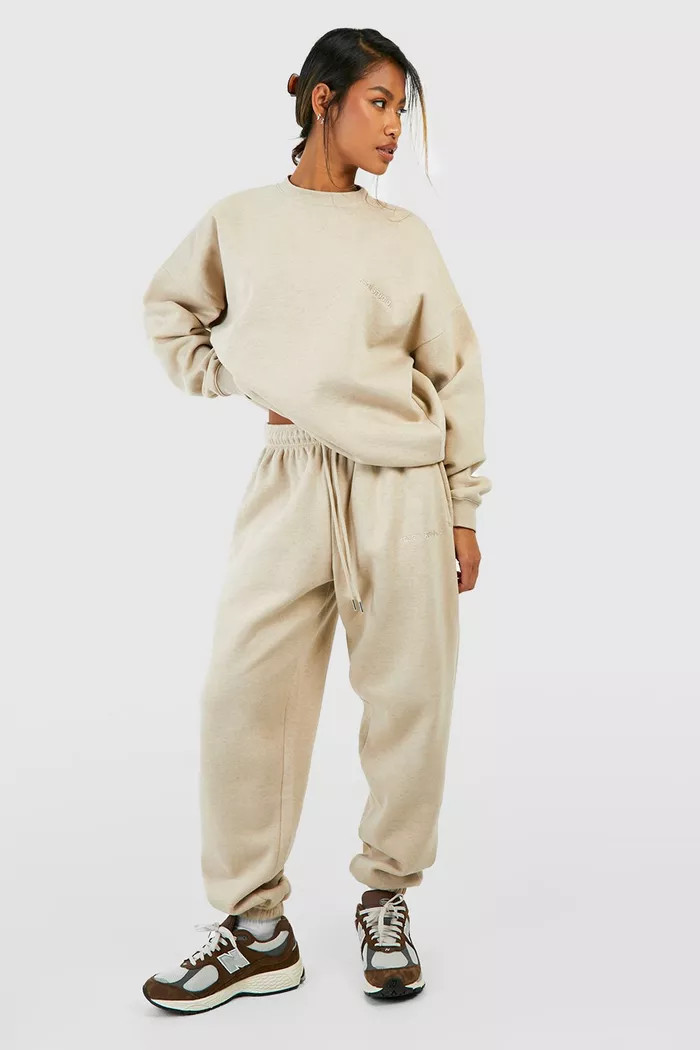 Overdyed Sweatshirt Tracksuit | boohoo (US & Canada)
