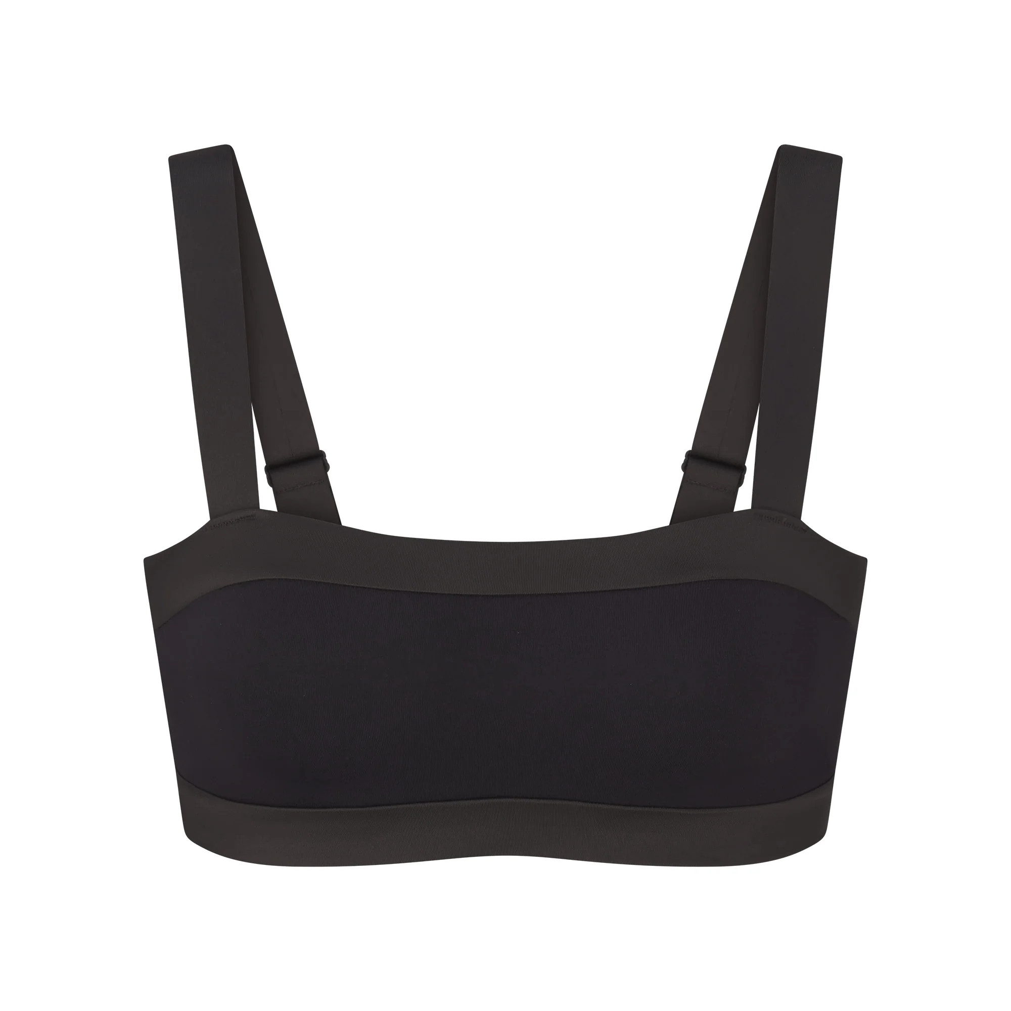 SKIMS Straight Neck Bra | Black | Small | NikeSKIMS Matte Shine Mix | SKIMS (US)
