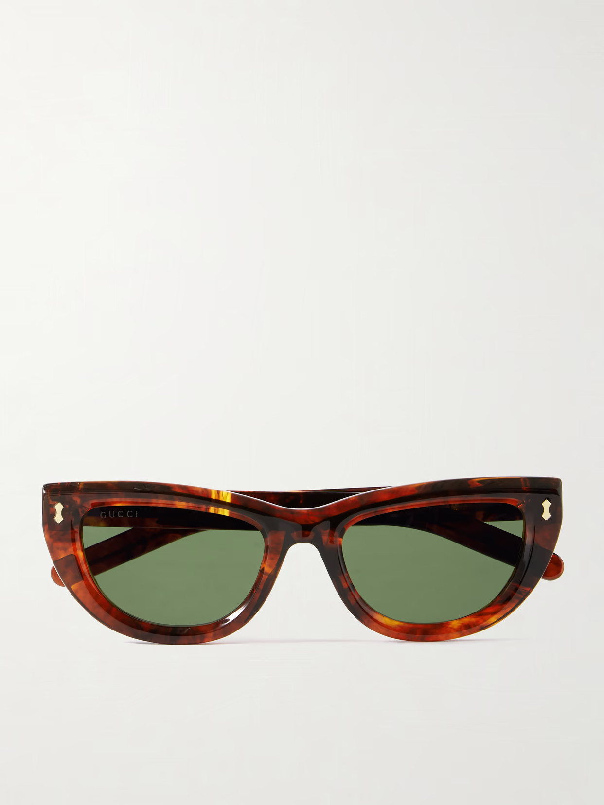 GUCCI EYEWEAR - Cat-eye Tortoiseshell Acetate Sunglasses - One size | NET-A-PORTER (US)