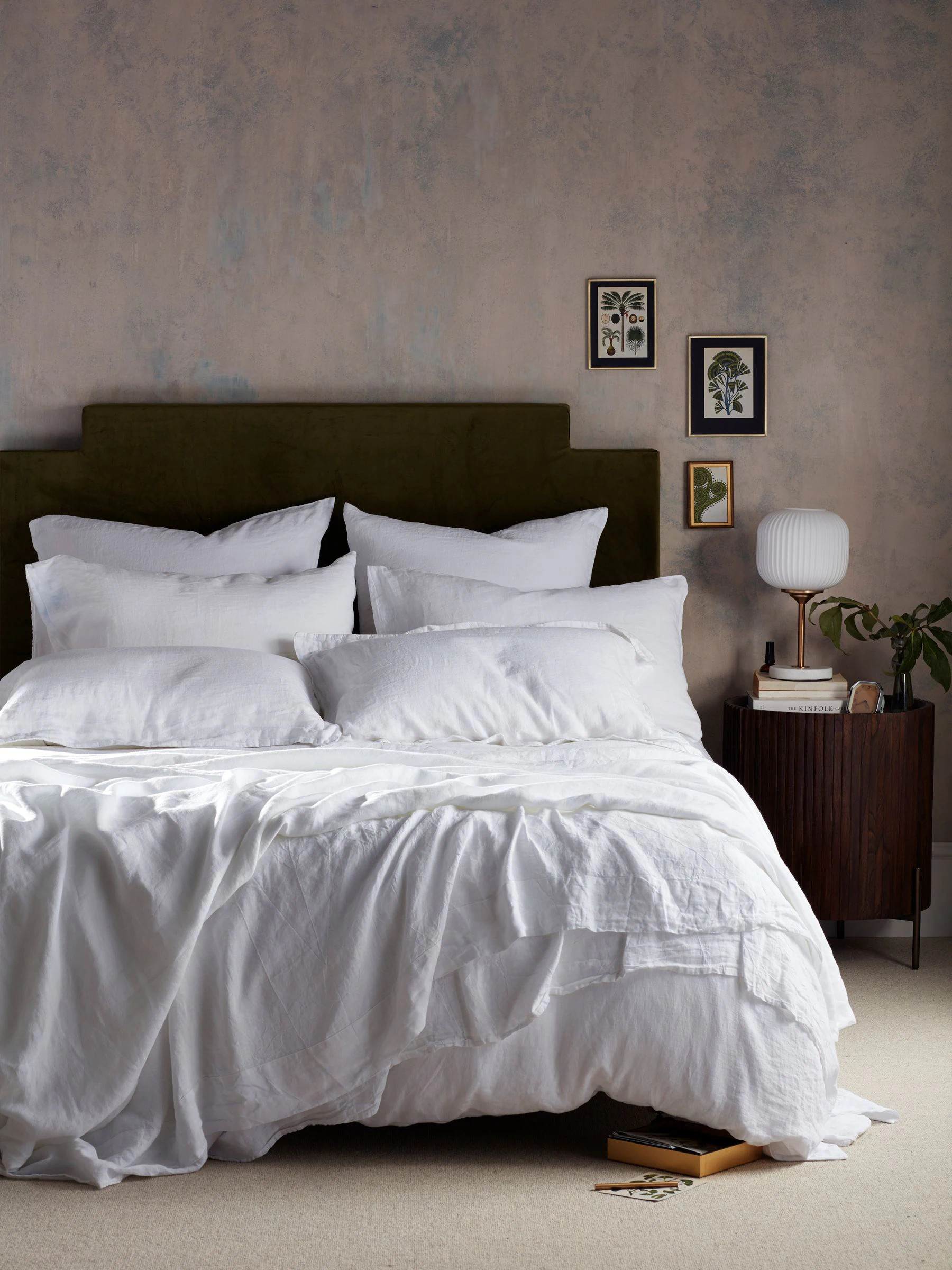 secretlinenstore Secret Linen Store White Linen Duvet Cover | Next US