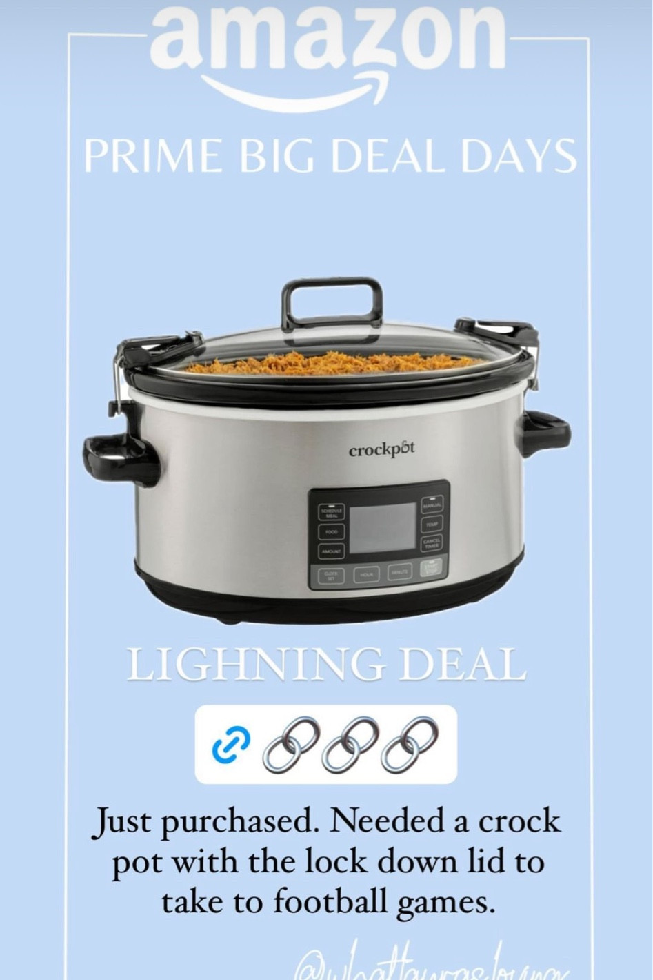 Crock pot with lockable lid 