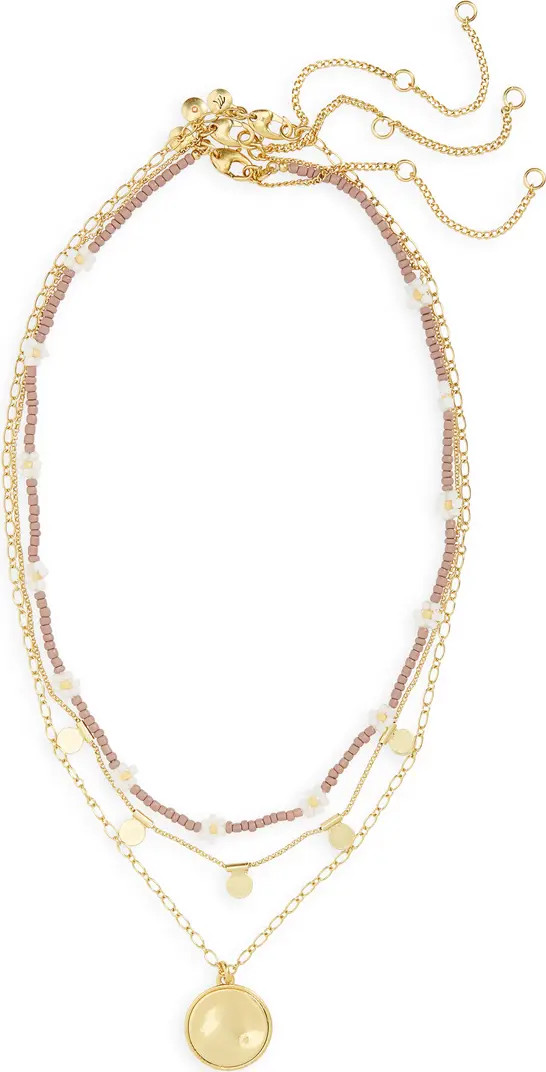 Seed Bead Daisy Necklace Set | Nordstrom