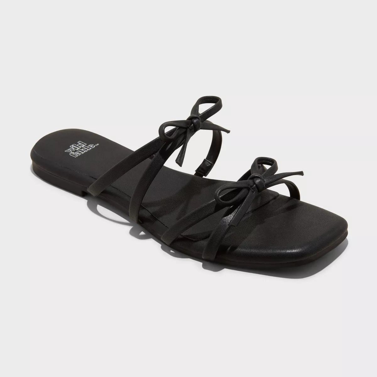 Women's Kristen Bow Slide Sandals - Wild Fable™ Black 5.5 | Target