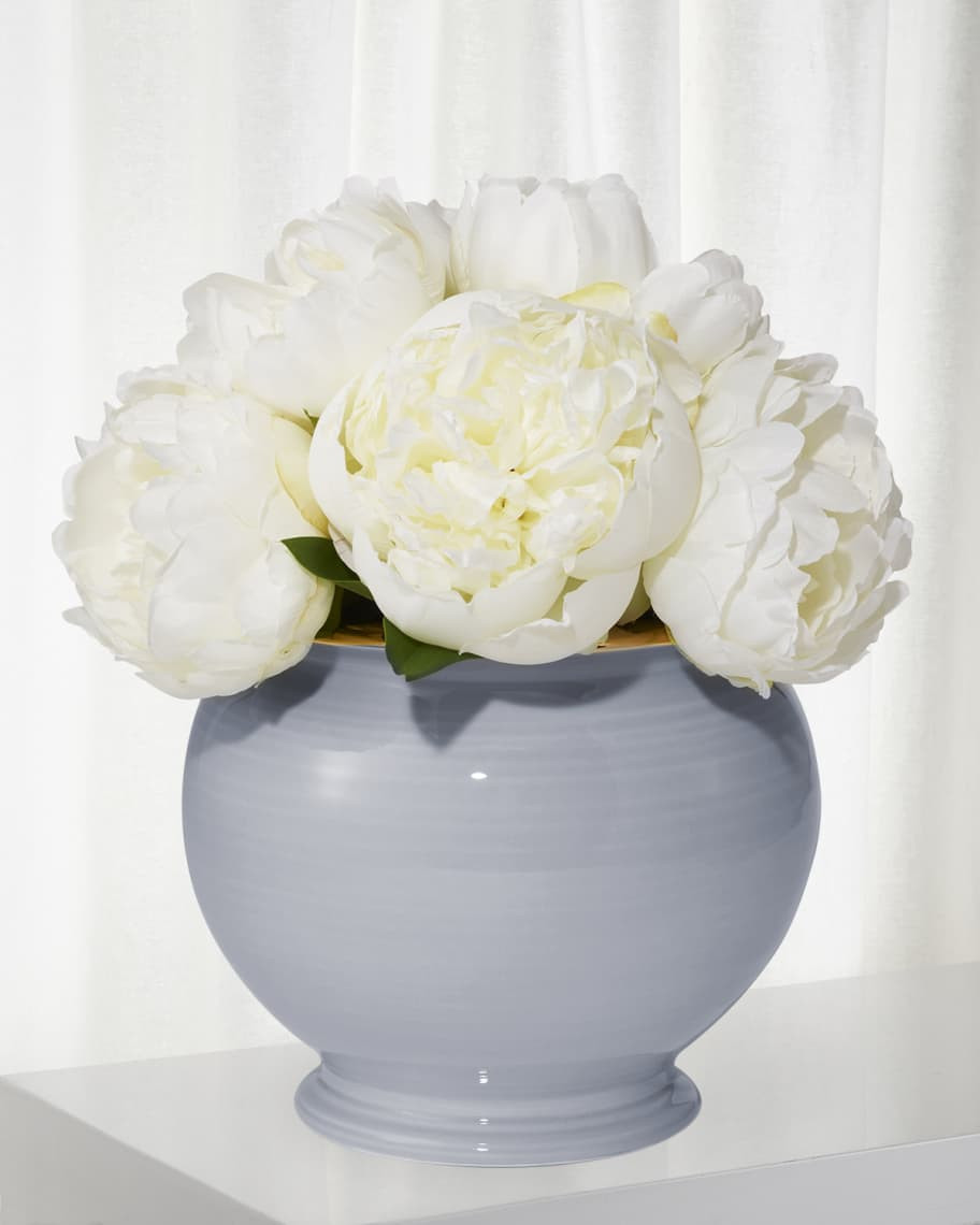 AERIN Siena Cachepot Planter, Blue Haze | Horchow