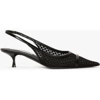 Victoria Beckham Mesh Slingback Kitten Heel In Black - Size 36 UK | Victoria Beckham US