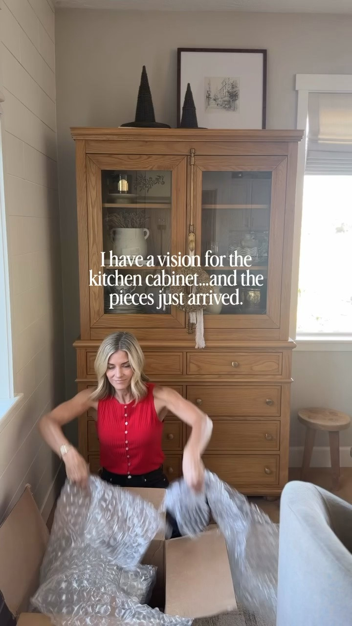 The prettiest finds from Magnolia for our heath cabinet 🤎 I love how charming these shelves look when they’re perfectly styled for the season — stay tuned for the completed look!

#LTKHome #LTKSeasonal