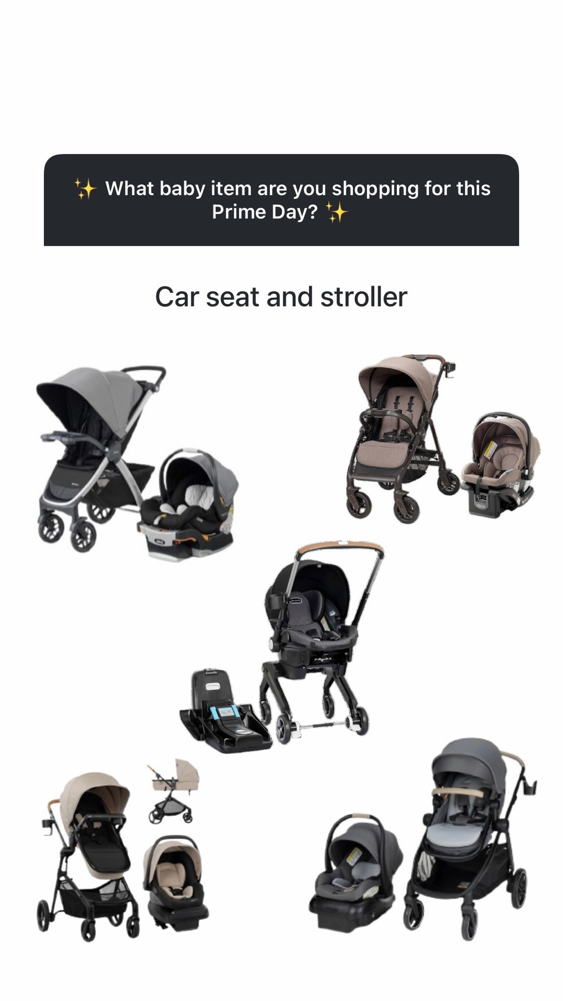 Prime Day 🚗 Car Seat & Stroller Deals

The baby gear you've been eyeing might finally be on sale 👀

#PrimeDay #PrimeDay2026 #AmazonDeals #CarSeat #Stroller #TravelSystem #BabyRegistry #BabyGearMustHaves

#LTKmomlife #LTKfitnessgoals #LTKBaby