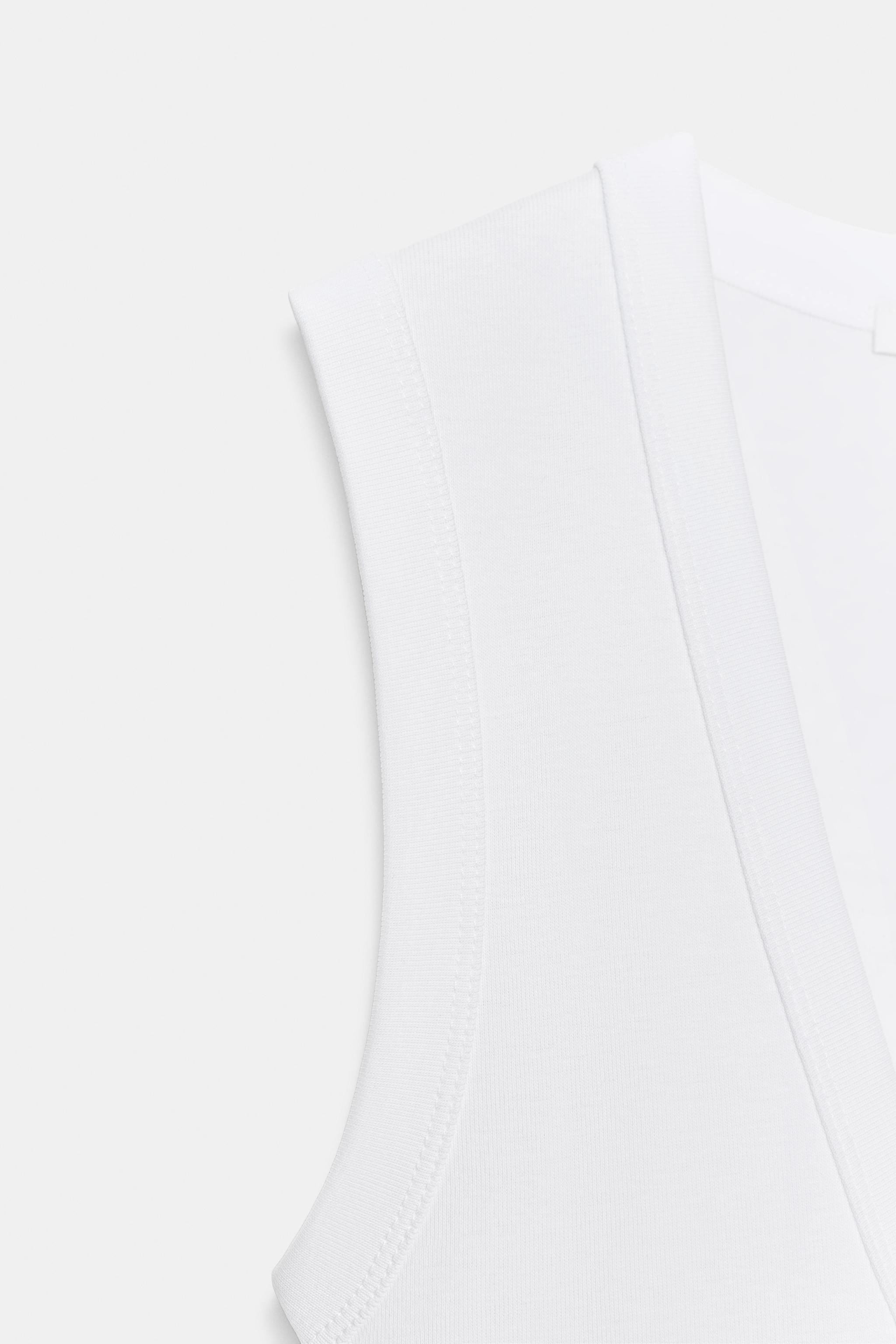 COTTON V-NECK T-SHIRT | Zara US