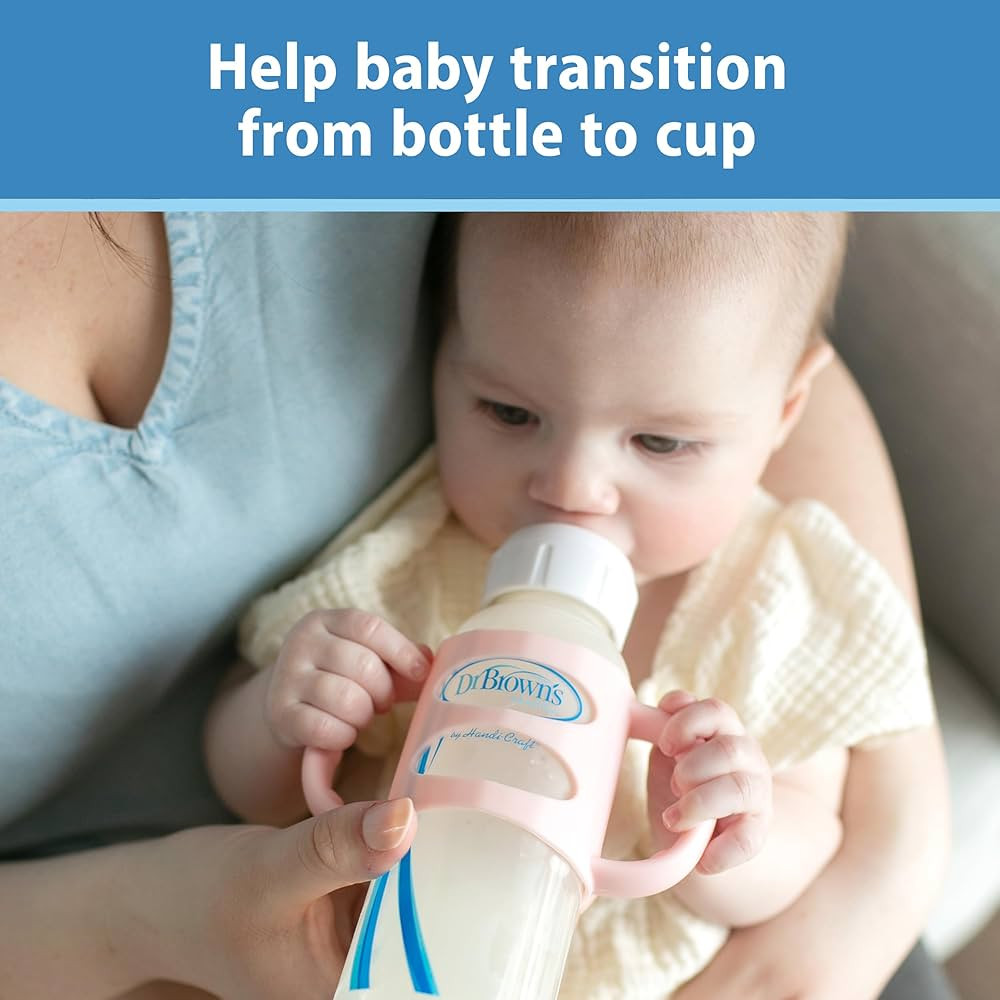 Dr. Brown's Milestones Narrow Sippy Spout Bottle with 100% Silicone Handles, Easy-Grip Handles wi... | Amazon (US)
