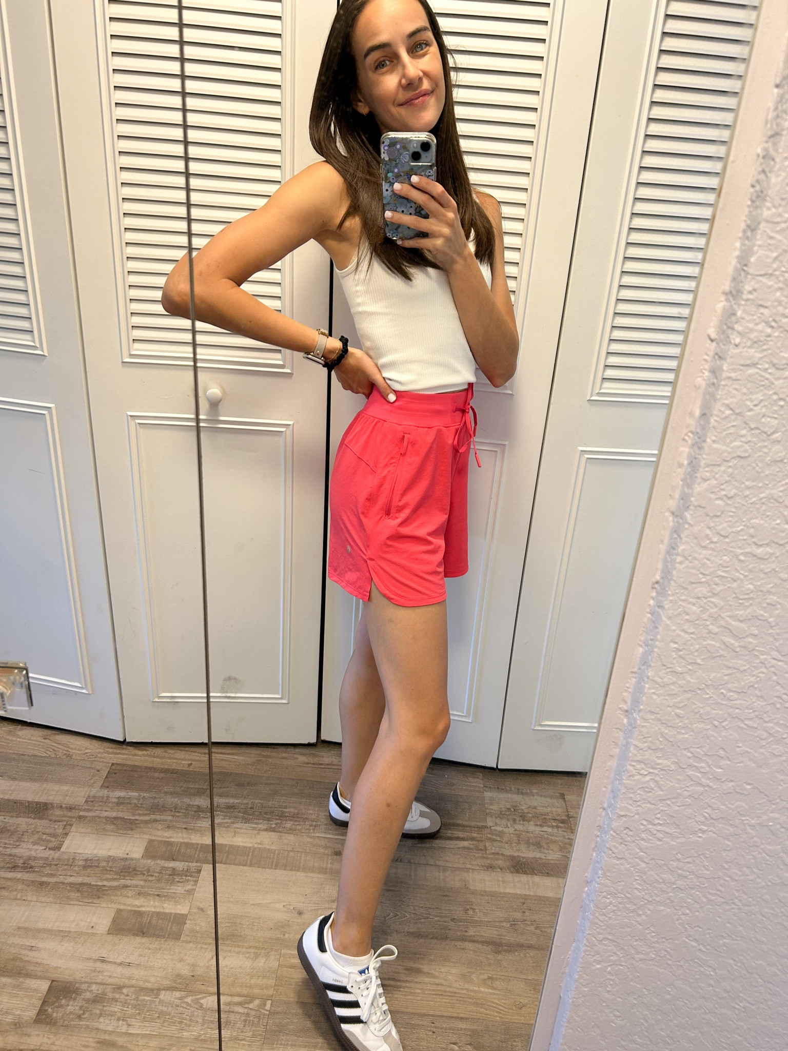 These Lululemon shorts are my favorite to throw on for running errands. 

Adidas sambas on repeat all summer! 

#LTKFindsUnder100 #LTKActive #LTKStyleTip