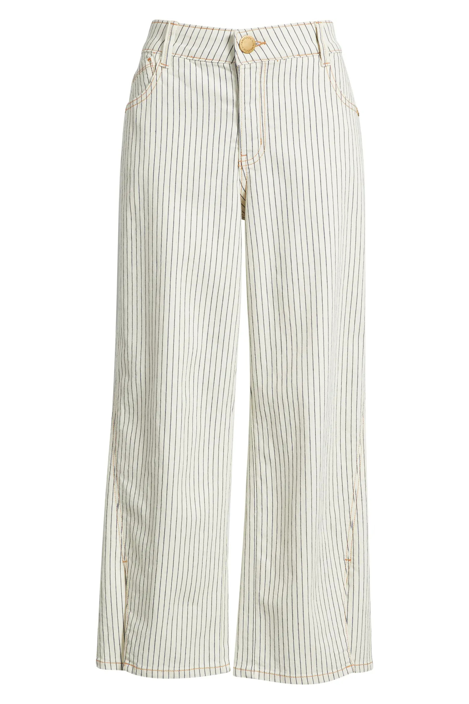Sam Stripe High Waist Ankle Wide Leg Jeans (Women) | Nordstrom | Nordstrom