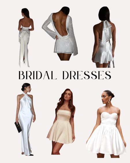 Bridal white dresses 

#LTKwedding
