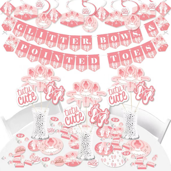 Big Dot of Happiness Tutu Cute Ballerina - Ballet Birthday Party or Baby Shower Supplies - Banner... | Target