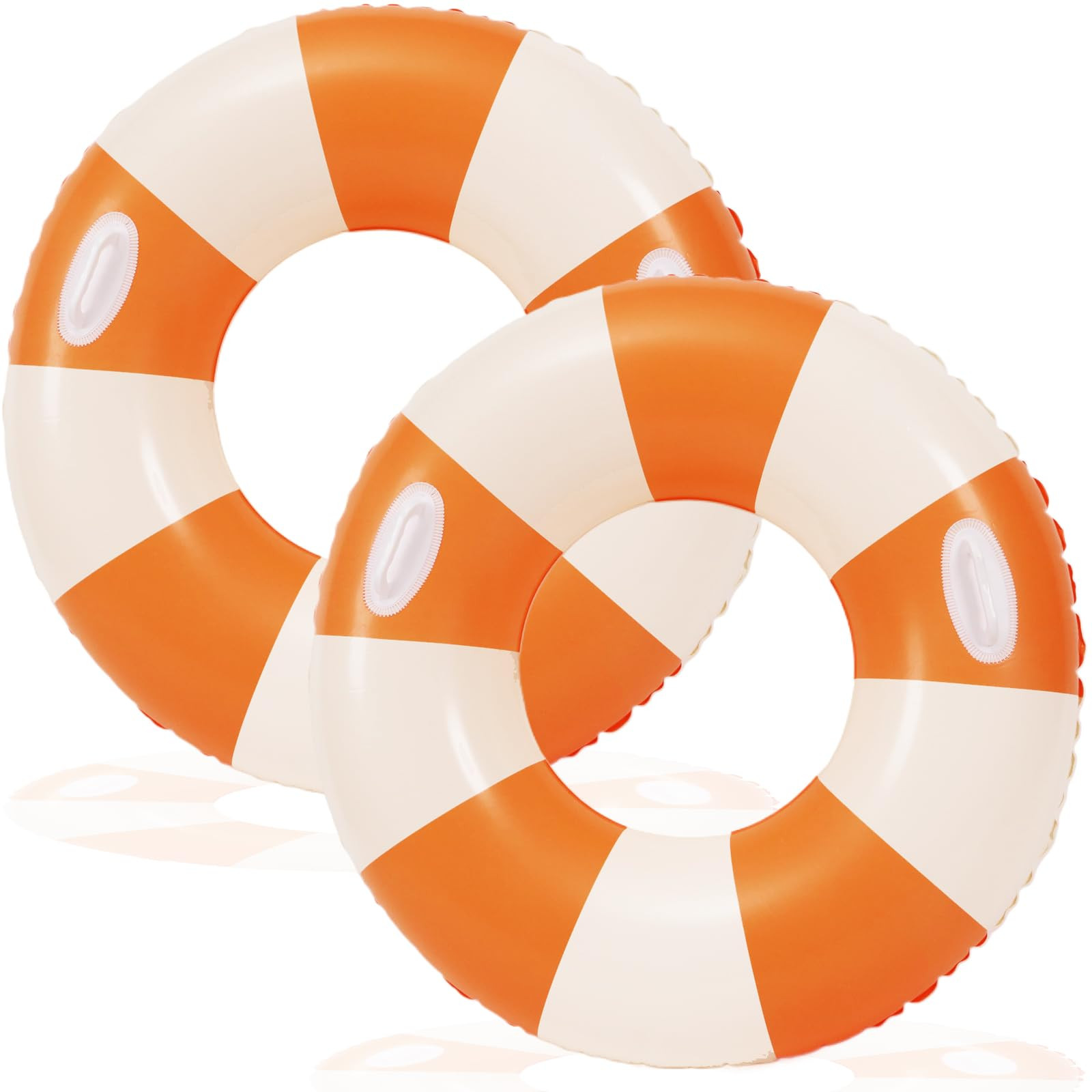 Large Swim Ring with Handles for Adults,47 Inch Classic Pool Swimming Rings Pool Inner Tubes,Infl... | Amazon (US)