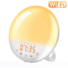 pc Sunrise Alarm Clock Wake Up Light With Dual Alarms SnoozeFM Radio Colors Natural Sounds Nightlight For For Kids Adults And Heavy Sleepers Ideal | SHEIN