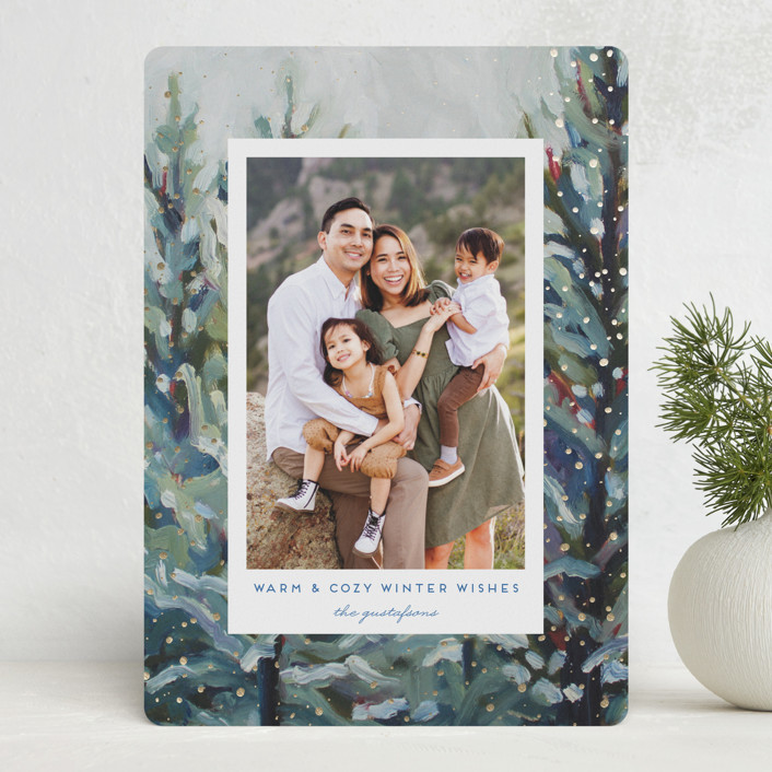 Cozy Snowy Forest | Minted