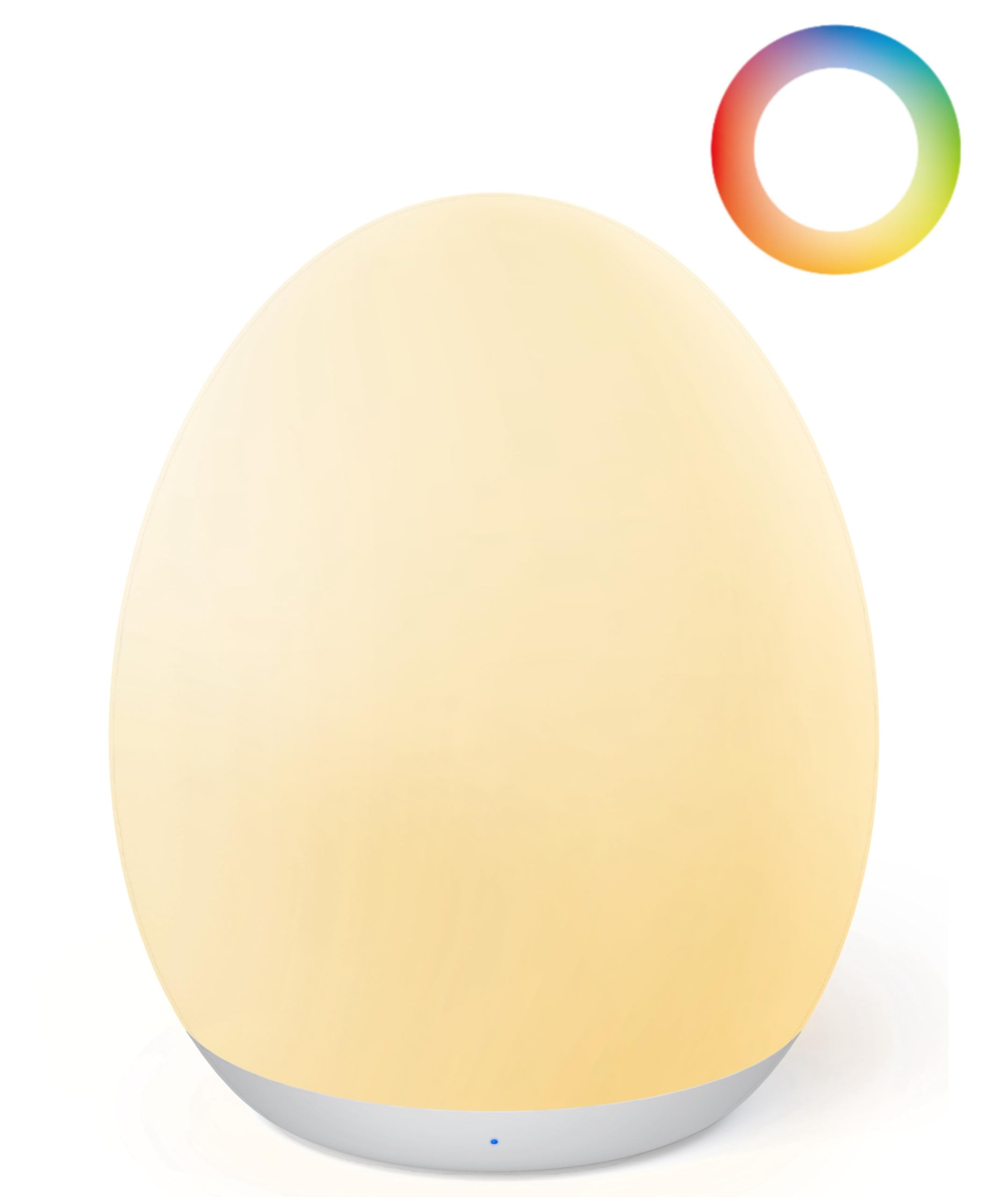 JolyWell Night Light for Kids, Egg Light for Nursery with 7 RGB Colors Changeable & Stepless Dimm... | Amazon (US)