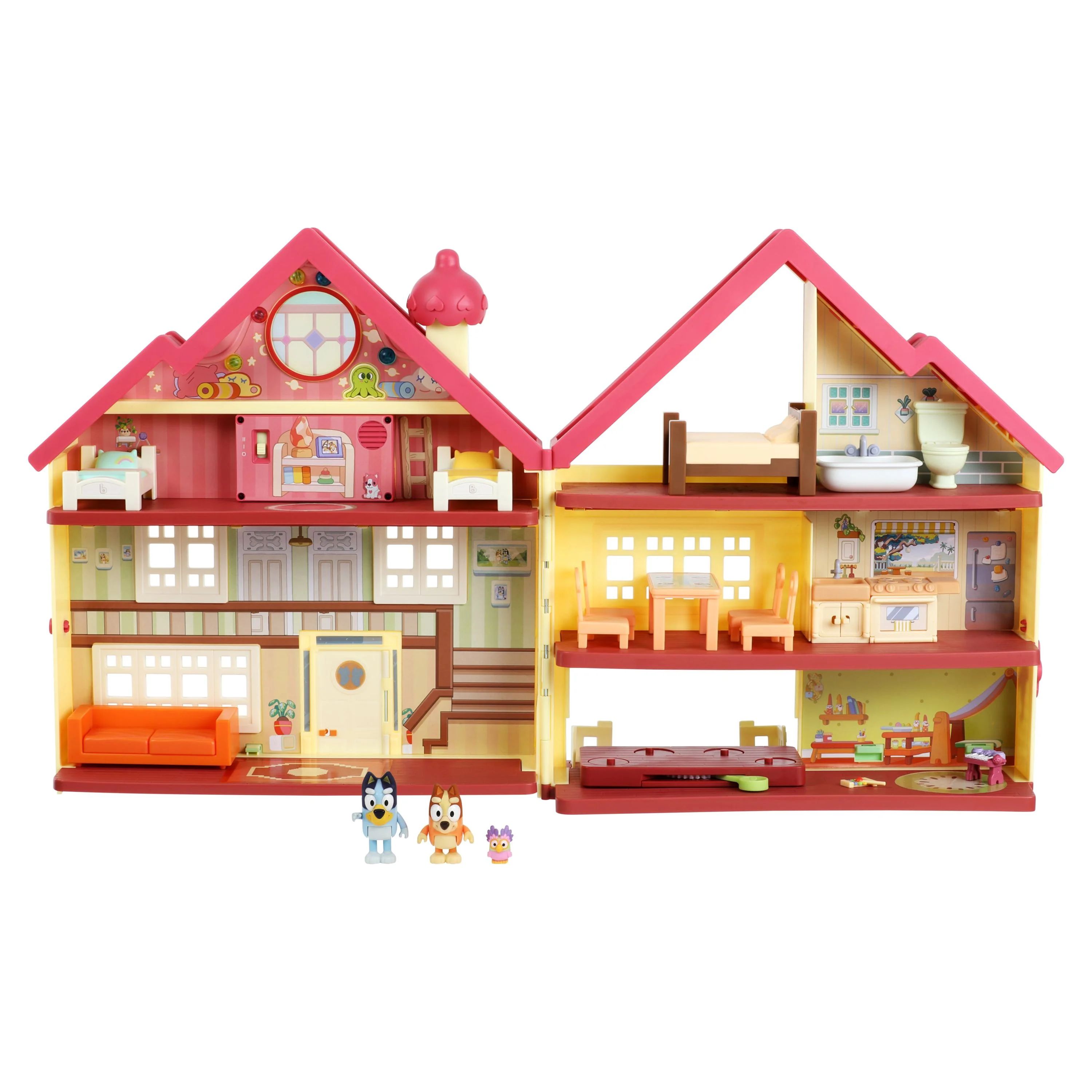 Bluey, Ultimate Lights & Sounds Playhouse with Figures and Accessories, Preschool, Ages 3+ | Walmart (US)