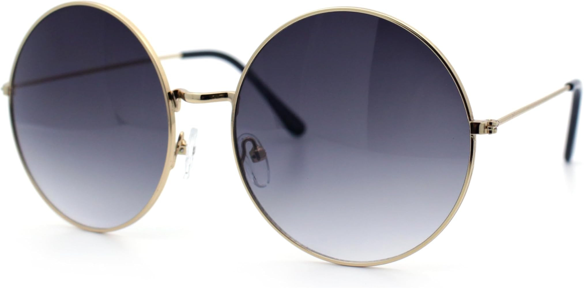 SA106 Classic Oversize Style Hippie Round Circle Lens Sunglasses | Amazon (US)