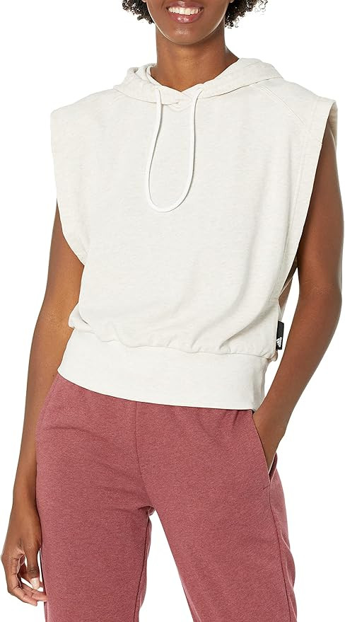 adidas Women's Studio Lounge Summer Sleeveless Hoodie | Amazon (US)