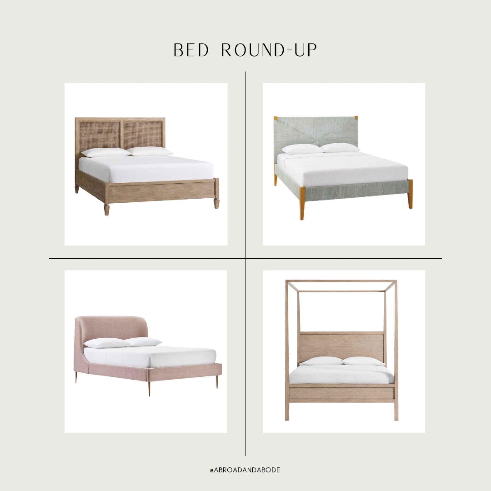 Bed’s for every style! 

Bed, bed frame, canopy bed, cane bed, bedroom, bedroom design, bedroom inspo, modern home decor 

#LTKhome #LTKunder50 #LTKunder100