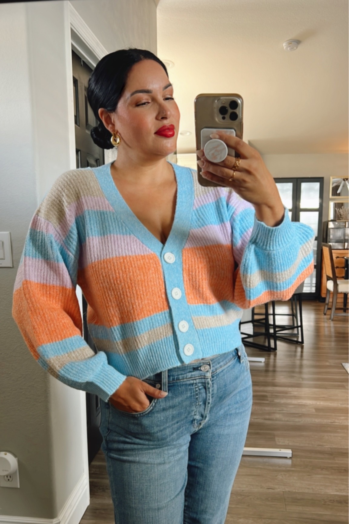 The perfect striped Cardi in the sweetest colorway 🤩 

#LTKunder100 #LTKSeasonal #LTKstyletip