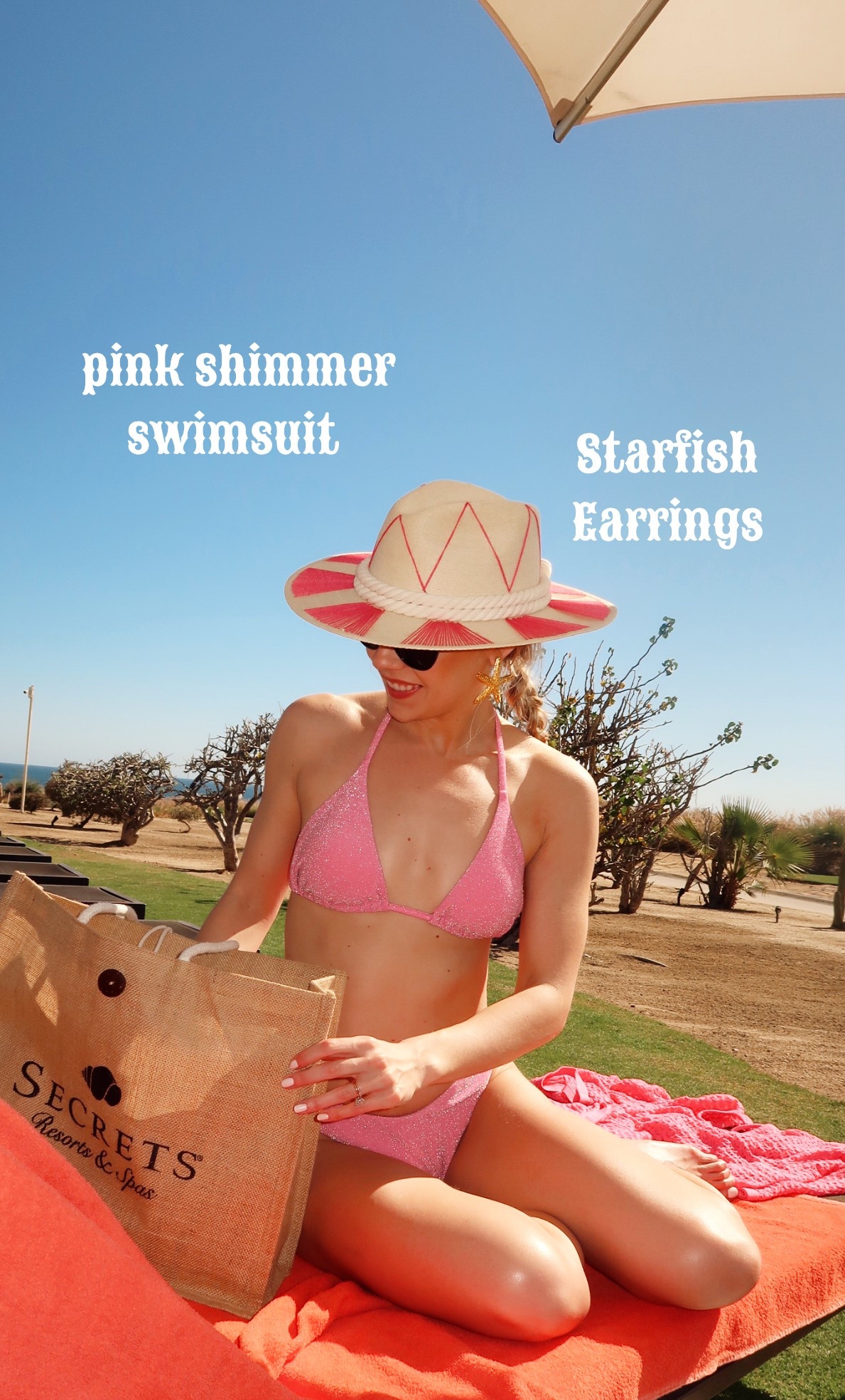 Pink shimmer swimsuit that comes in so many other colors and styles and is super affordable! 

Wearing size small in both 


#LTKSwim #LTKTravel