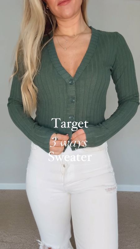 Target sweater cardigan styles 3 different ways

#LTKfindsunder50 #LTKVideo #LTKworkwear