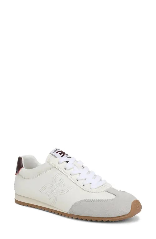 Sam Edelman Isella Sneaker in Optic White/Plum Wine Se at Nordstrom, Size 7 | Nordstrom