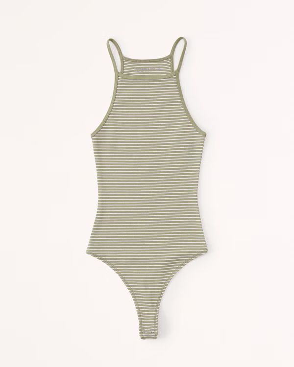 Essential Ribbed Strappy Bodysuit | Abercrombie & Fitch (US)