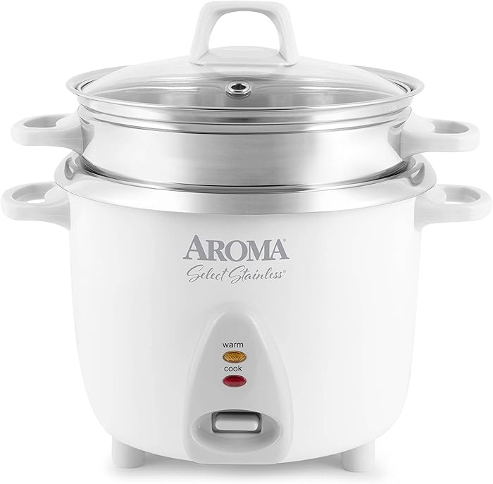Aroma Housewares 14-Cup (Cooked) / 3Qt. Select Stainless Pot-Style Rice Cooker, & Food Steamer, O... | Amazon (US)