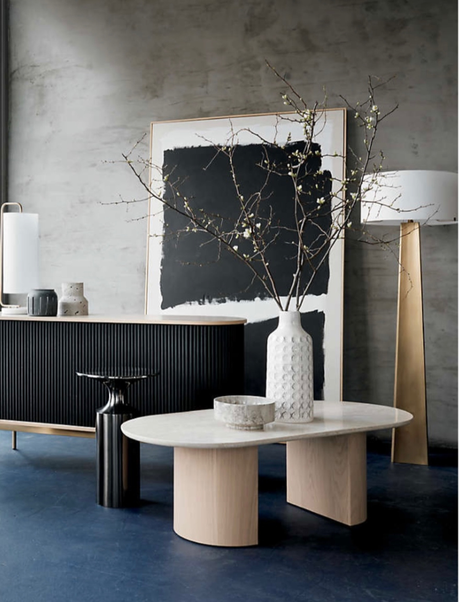 Neutral Oak Oval Coffee table

Balancing clean geometry and organic beauty, our travertine coffee table creates a stunning focal point in your living room. Wrapped in dramatically grained oak veneer, two semicircular columns of bent wood rise to support an oval of travertine, a form of limestone celebrated for marble-like patterning and warm earth tones unique to each piece. Our Vernet oval travertine coffee table is a Crate and Barrel exclusive.

#LTKparties #LTKhome #LTKover40