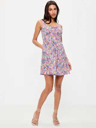 Fit & Flare Cami Mini Dress | Old Navy (CA)
