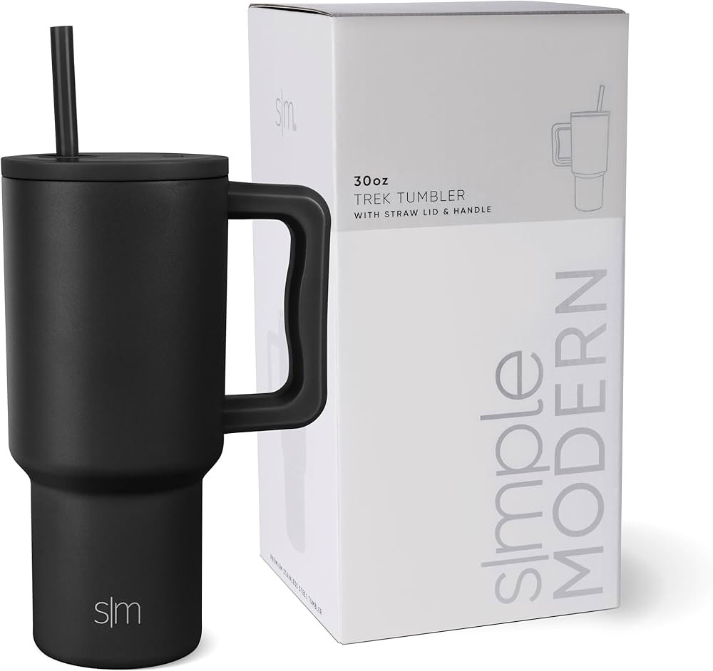 Simple Modern 30 oz Tumbler with Handle and Straw Lid | Insulated Cup Reusable Stainless Steel Wa... | Amazon (US)