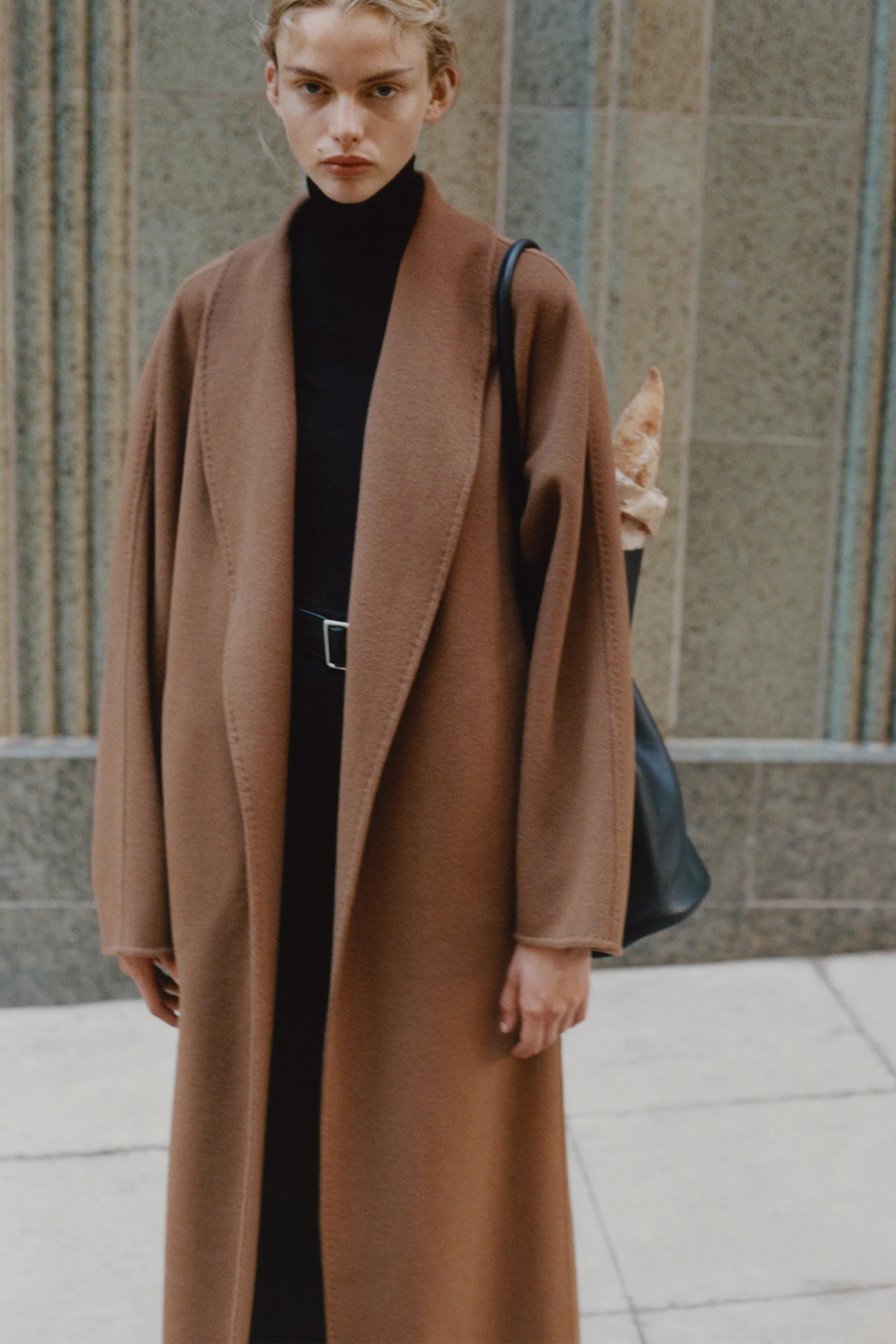 Wool & Cashmere Blend Manteaux Coat in Tobacco | Rue Sophie | Rue Sophie