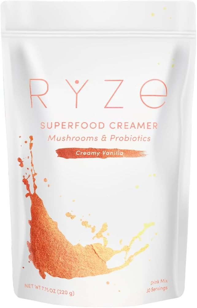 RYZE Superfood Probiotic Coffee Creamer with 6 Organic Adaptogenic Mushrooms & Probiotics for Ene... | Amazon (US)