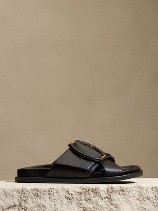 Ravello Leather Slide | Banana Republic (US)