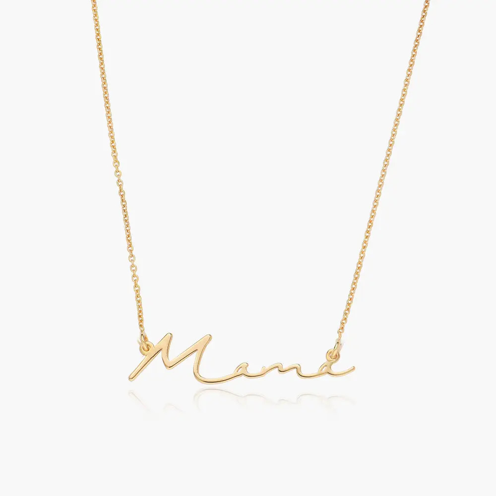 MAMA Signature Necklace - Gold Vermeil | Oak & Luna (US)