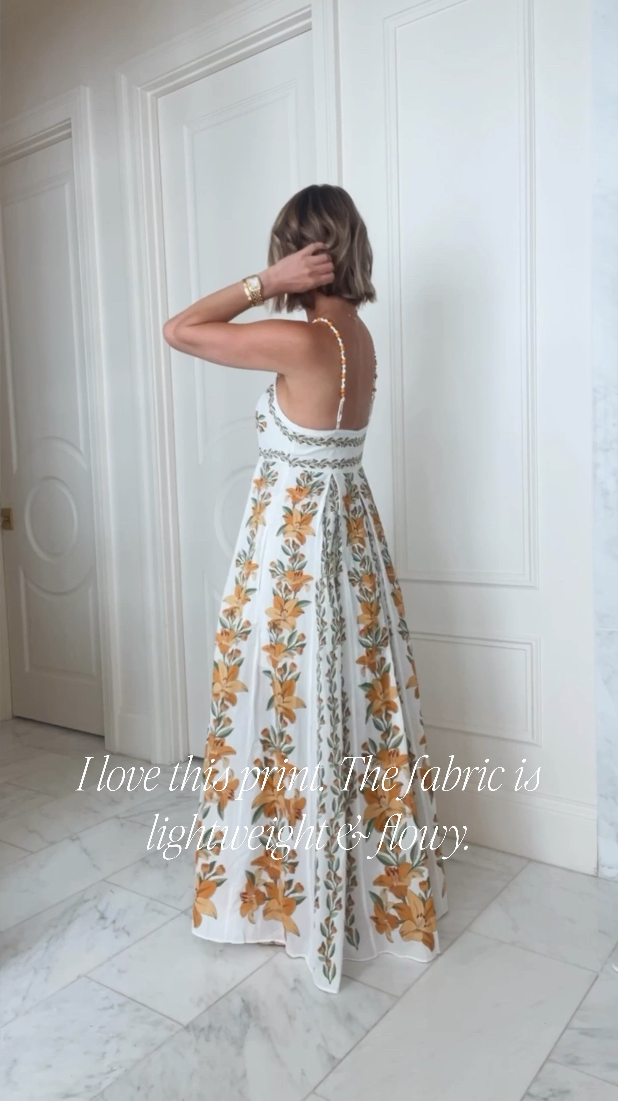 Beautiful summer dress. I'm 5'7 for reference and wearing size small. @nordstrom #nordstrompartner #ad