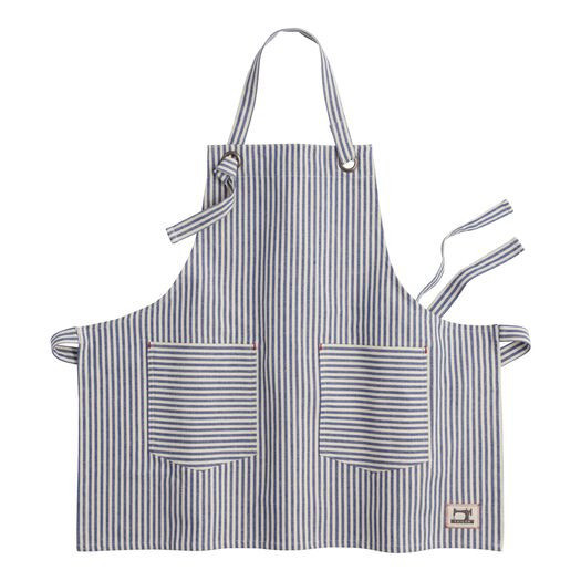 Blue and White Ticking Stripe Apron by World Market | World Market