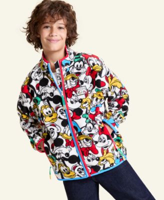 Kids XS-XL Mickey Mouse & Friends Full-Zip Fleece Jacket, Macy's Exclusive | Macy's