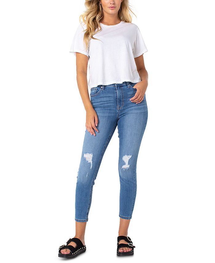 Celebrity Pink Juniors' High-Rise Skinny Ankle Jeans & Reviews - Jeans - Juniors - Macy's | Macys (US)