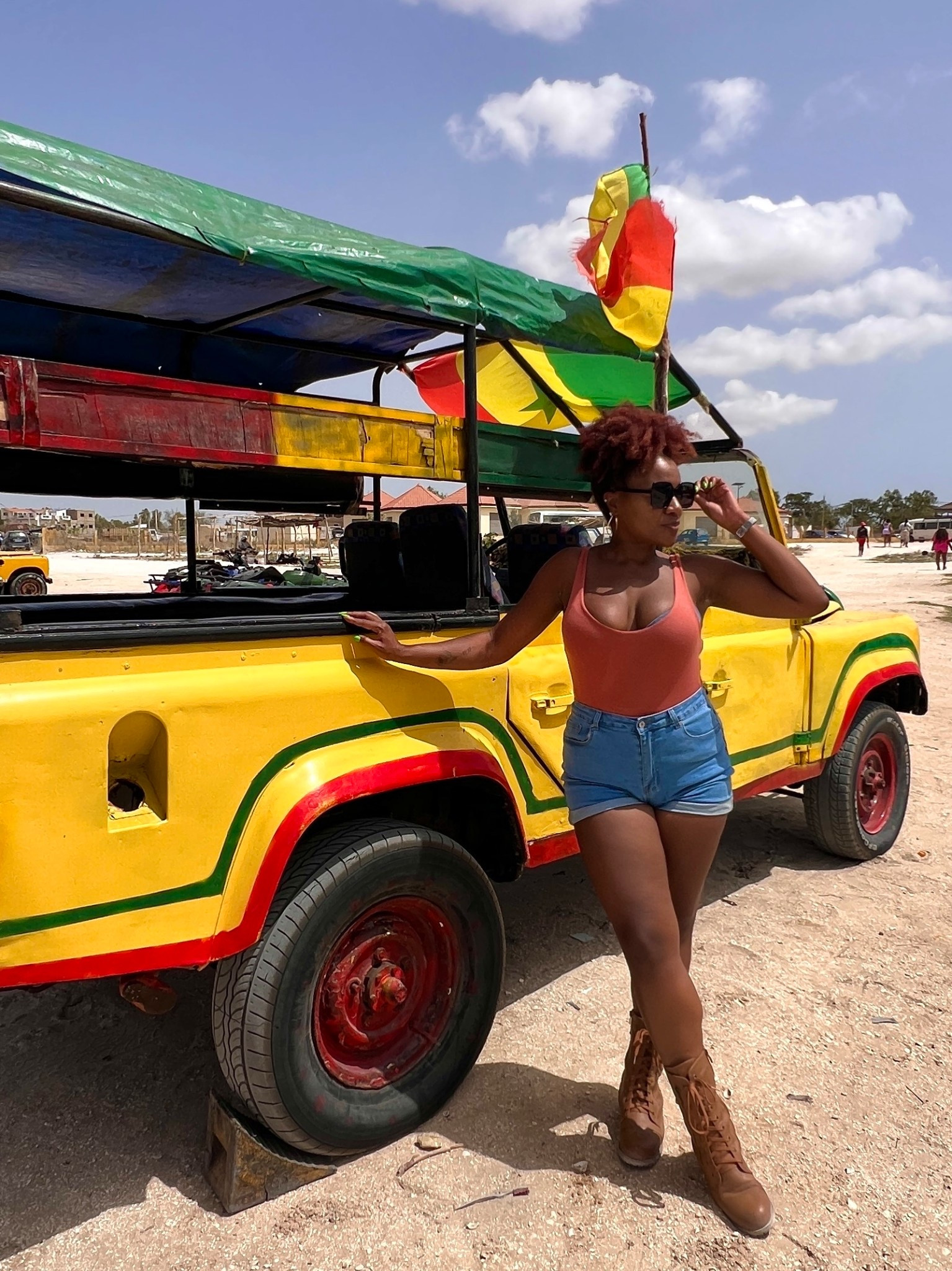 Summer in Senegal is no joke! But I was glad these high-waisted denim shorts were cute and comfy during the heat. And the combat boots and sunglasses were clutch for the day’s activity along the sand 🙌🏾

#LTKSeasonal #LTKFindsUnder50 #LTKTravel