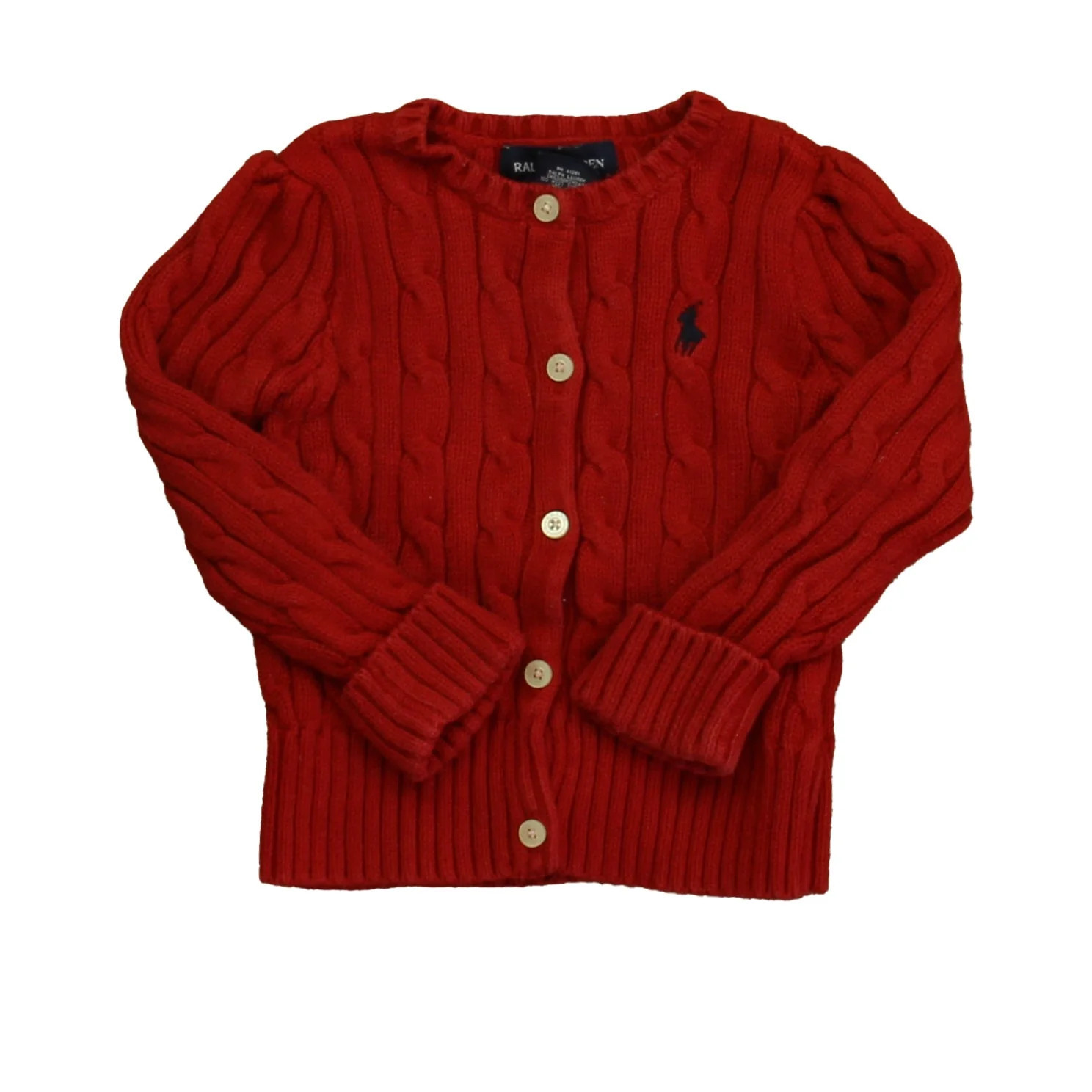 Ralph Lauren Girls Red Cardigan | Shop Simon