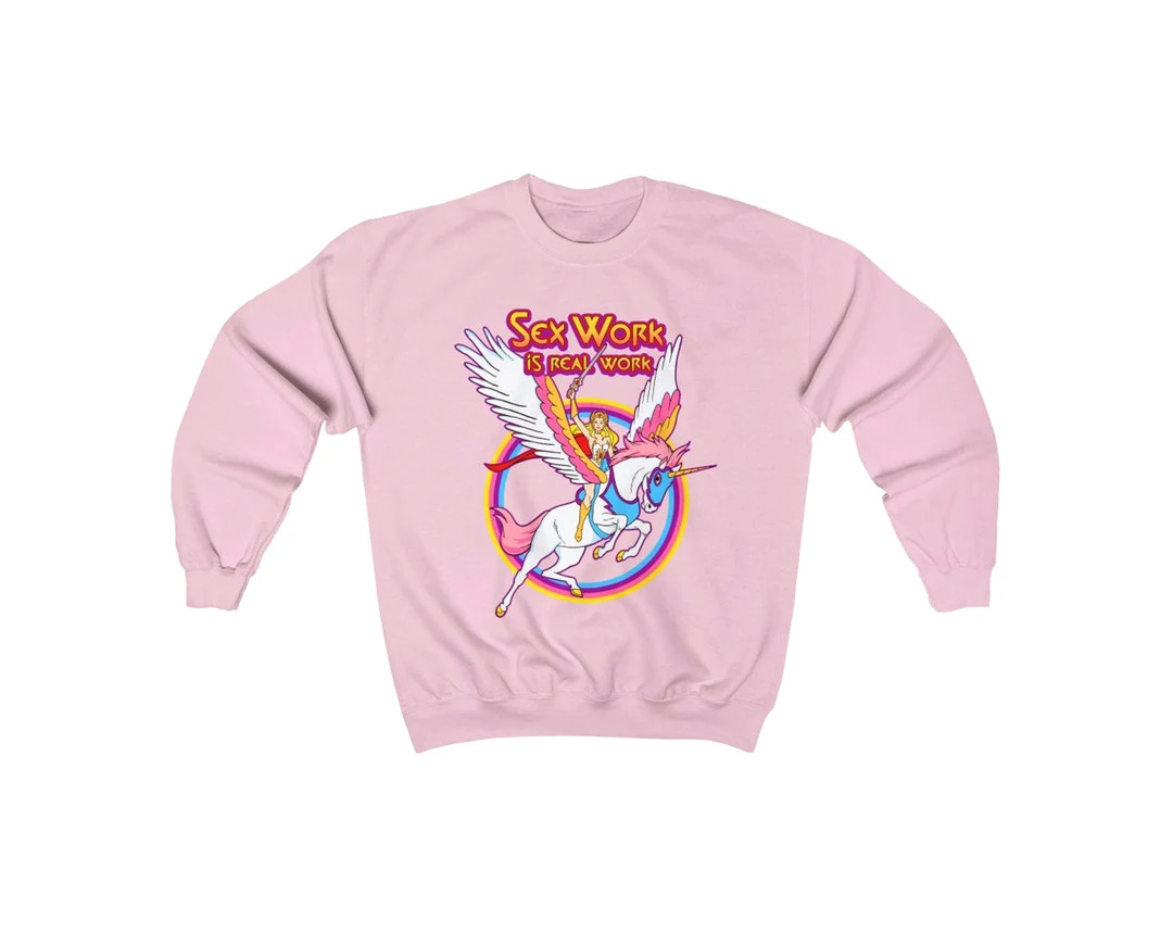 80s Retro Sex Work is Real Work Sweatshirt Sex Workers Rights Hoodie Respect Sex Workers Sweatshi... | Etsy (US)