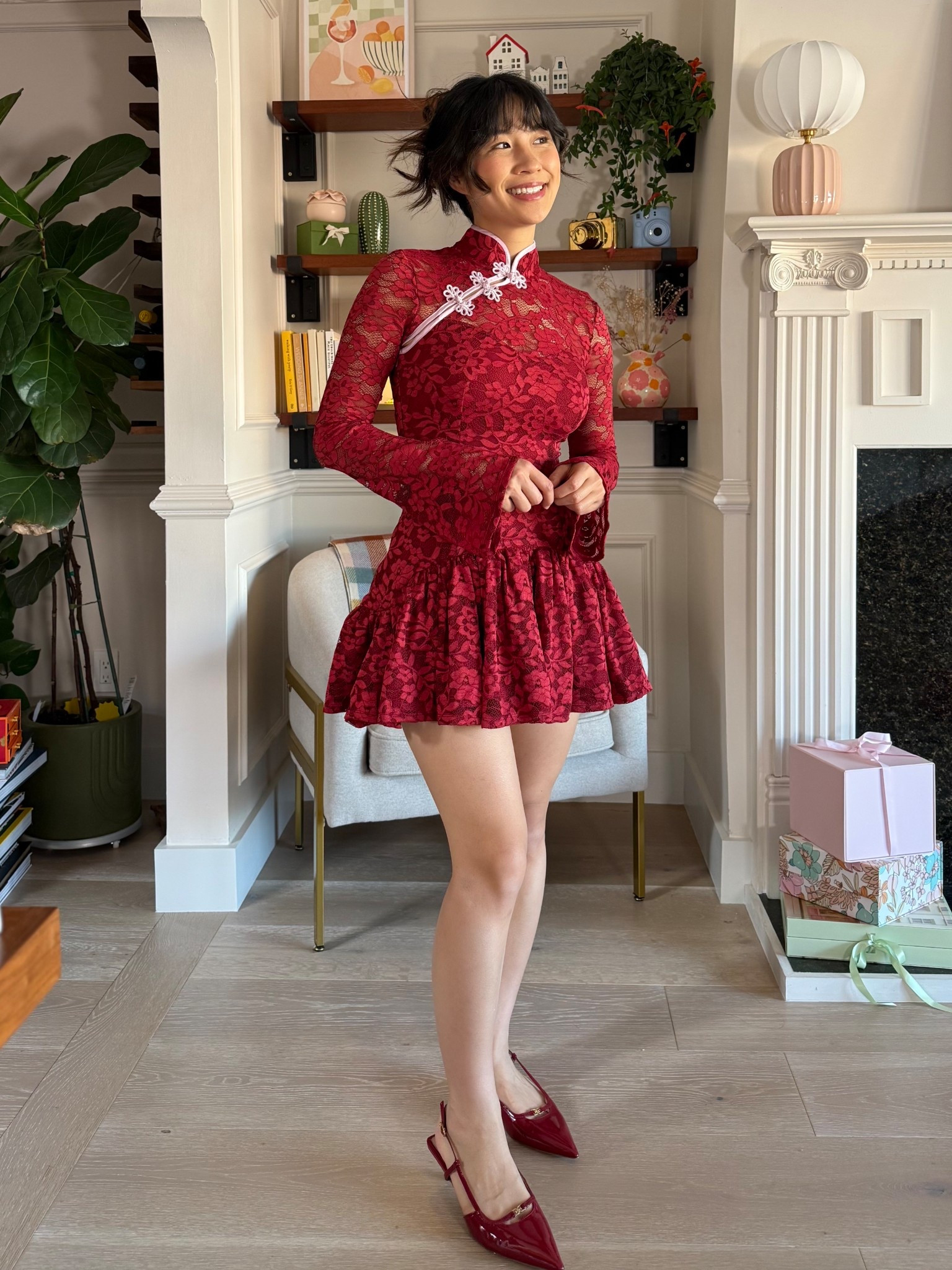 lunar new year dress from Popflex, wearing size small! I’m 5’3” for reference 

#LTKootd #LTKPetite