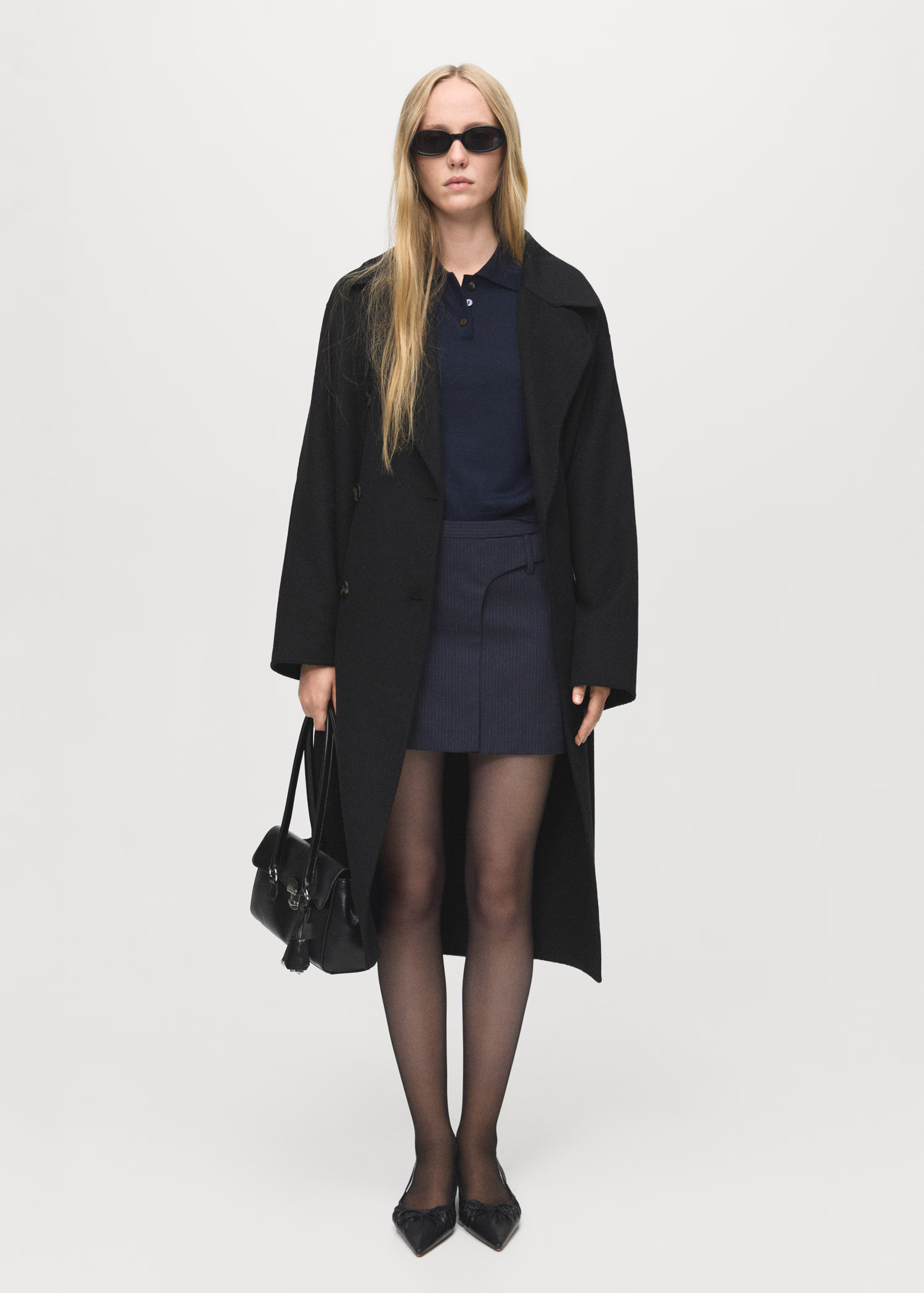 Handmade oversized wool coat | Mango (US/MX/AU)
