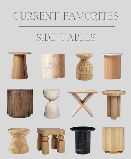 Sharing several amazing side table options.  Currently loving round side tables and ones with unique shapes!  

#LTKHome